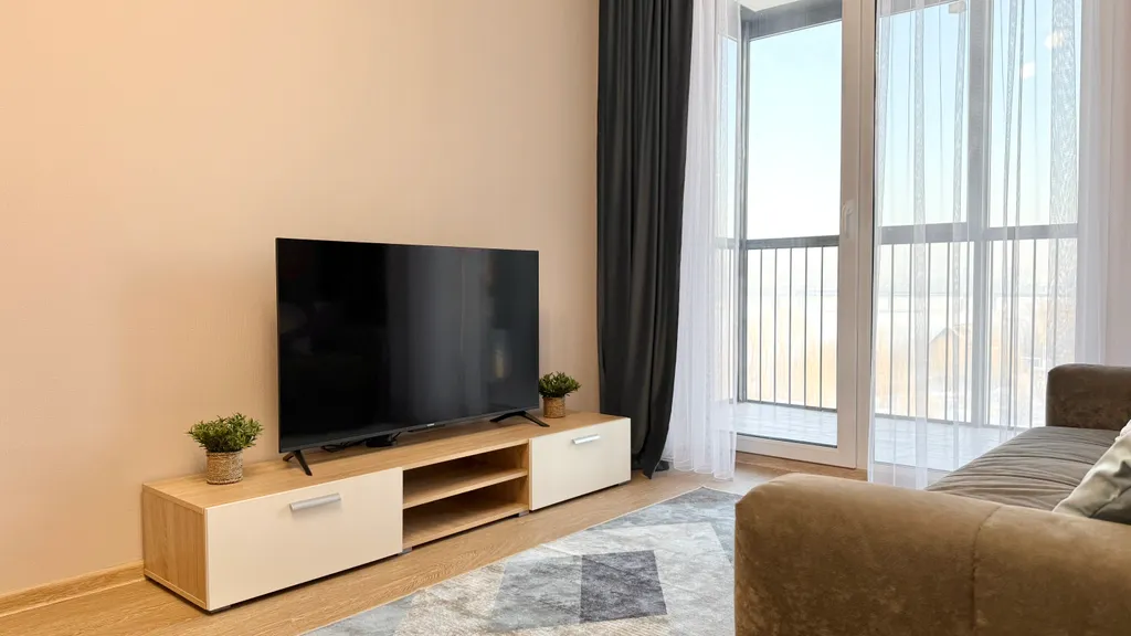 Уютная квартира у Аквапарка с видом на Обь