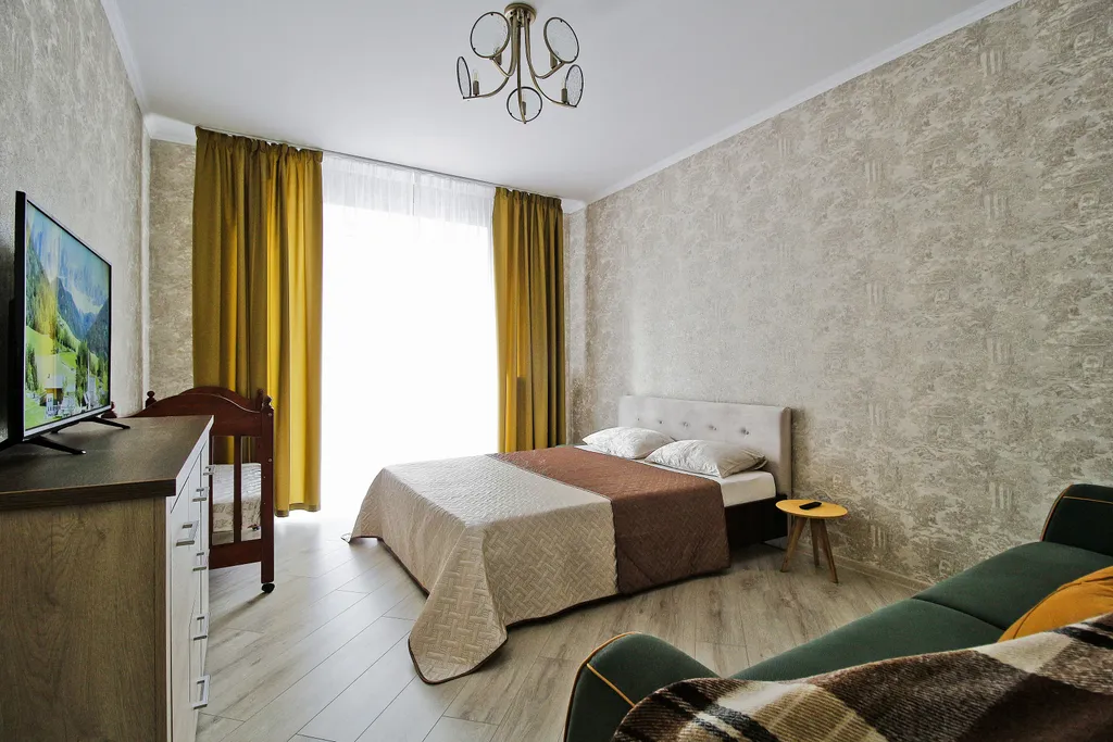 Уютная и светлая квартира в новом доме у моря