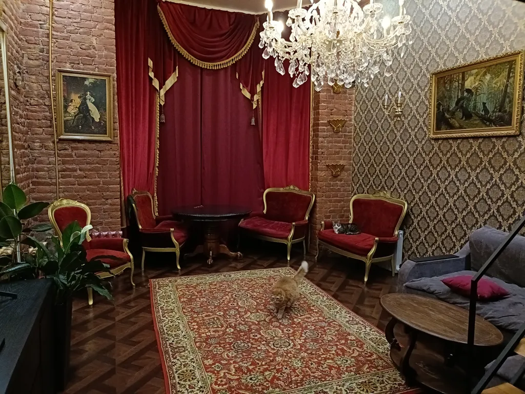 Квартира Квартира студия с камином и панорамным окном — Санкт-Петербург
