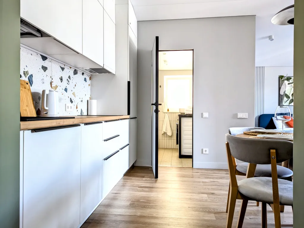 Новая квартира с видовым балконом и лыжной комнатой