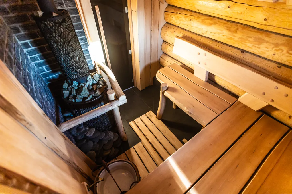 Просторный светлый дом с баней и фурако