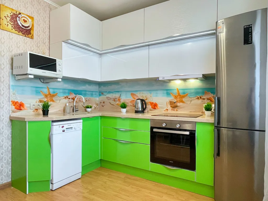 Уютная 1-комнатная квартира в Левобережье для 1-4 гостей