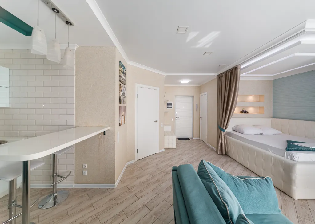 Шикарная студия с видом на Волгу в 5-ти минутах от пляжа