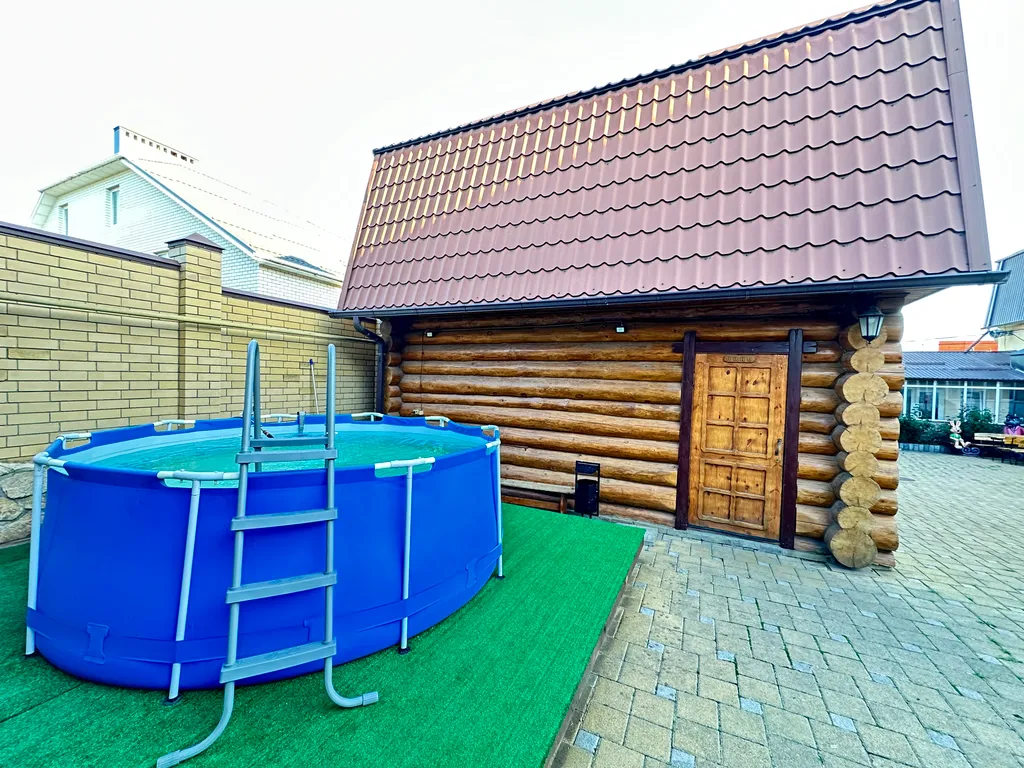 Сруб с баней на дровах