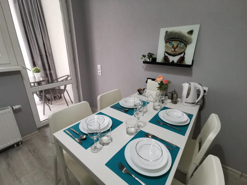 Квартира Бирюзовая квартира в ЖК Кубанский — Краснодар