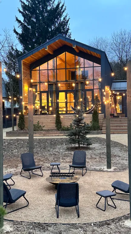 Шикарный Барн с сауной и купелью