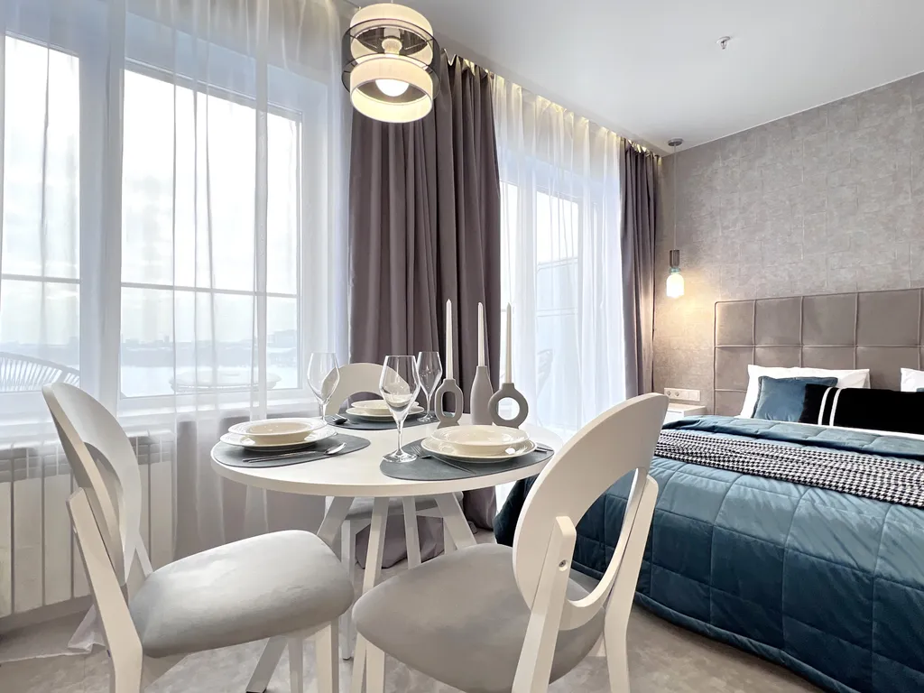 Шикарная студия с террасой и видом на реку