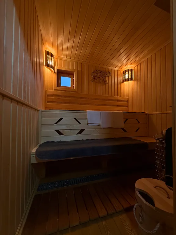 Домик А-фрейм с баней и сибирским чаном