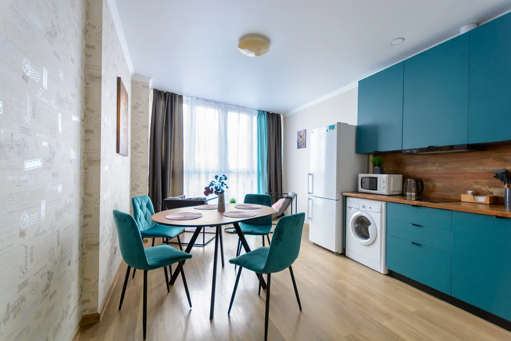 Квартира Апартаменты Бирюзовая нежность с панорамным видом, у парка Галицкого — Краснодар