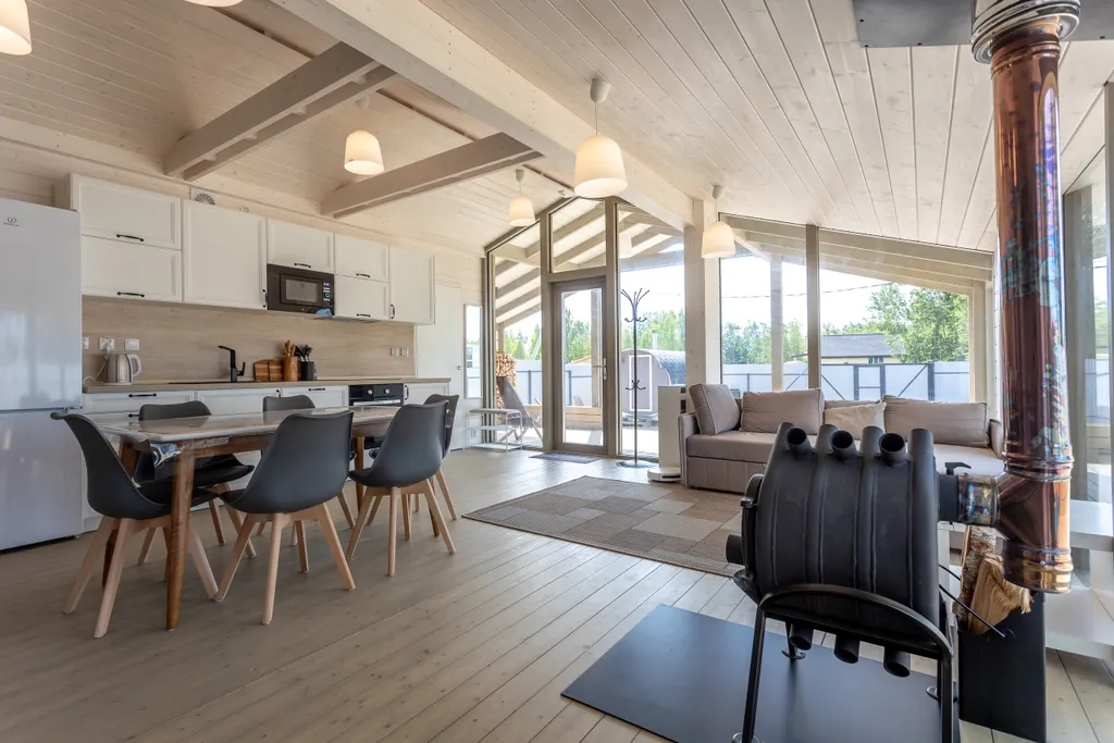 Дом стандарт c баней-бочкой