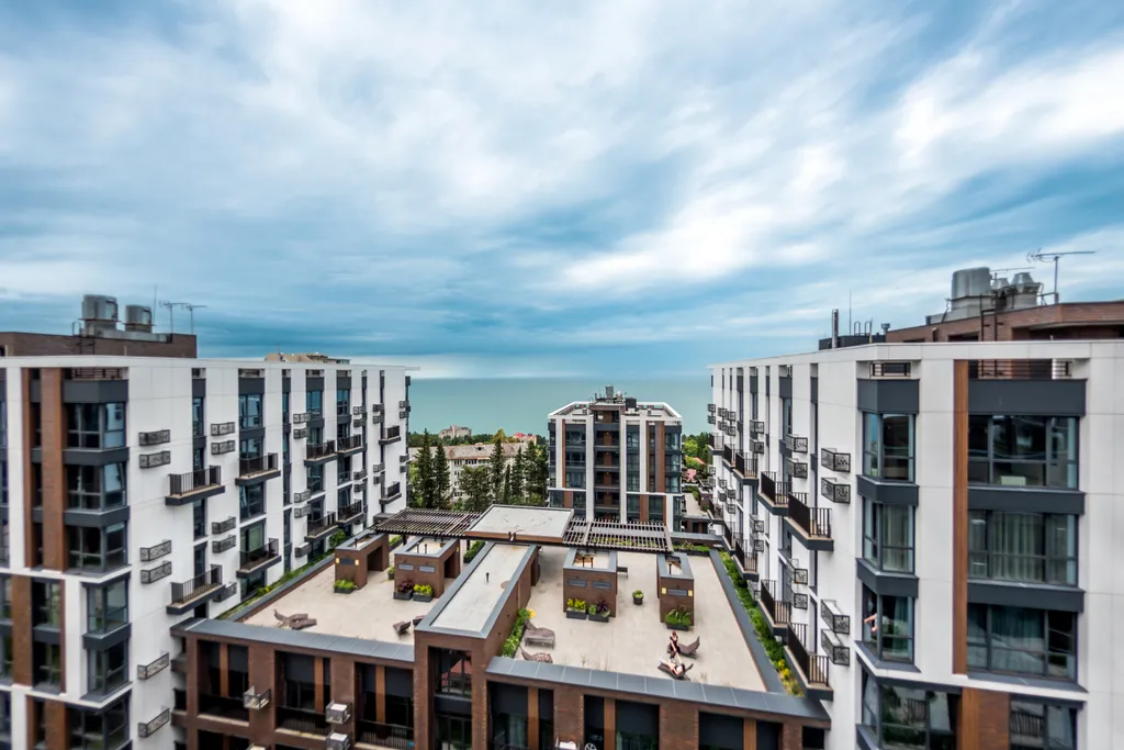 Большая романтическая студия с джакузи и видом на море в ЖК Моравия