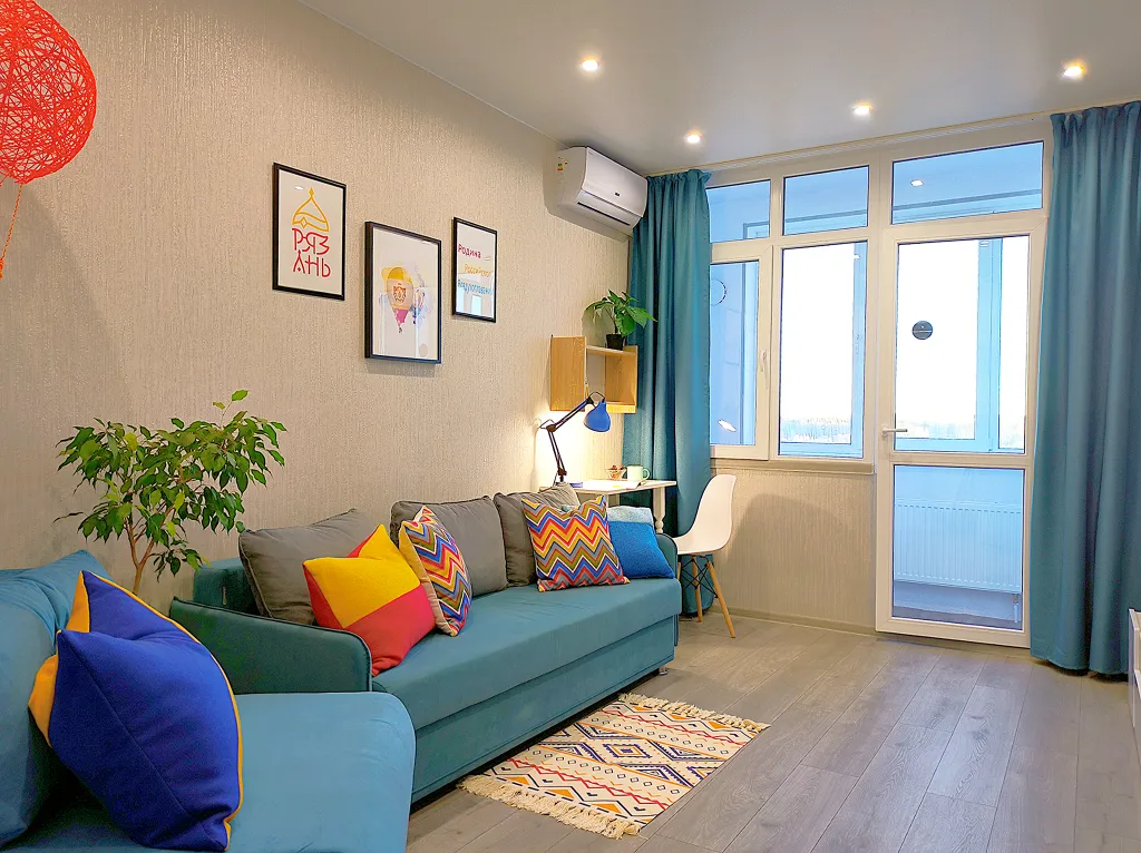 Квартира бизнес-класса с креативным и ярким ремонтом — аренда посуточно в Рязань