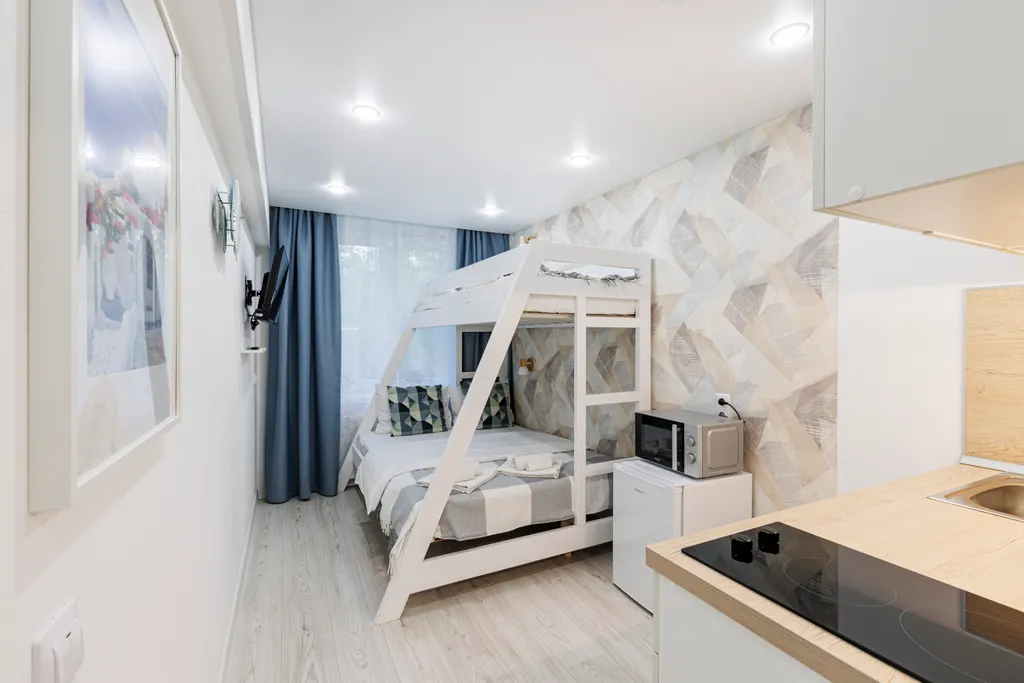 Квартира Family apartment in freedom santorini rooms Vnukovo: 5 мин пешком — аренда посуточно в Внуково