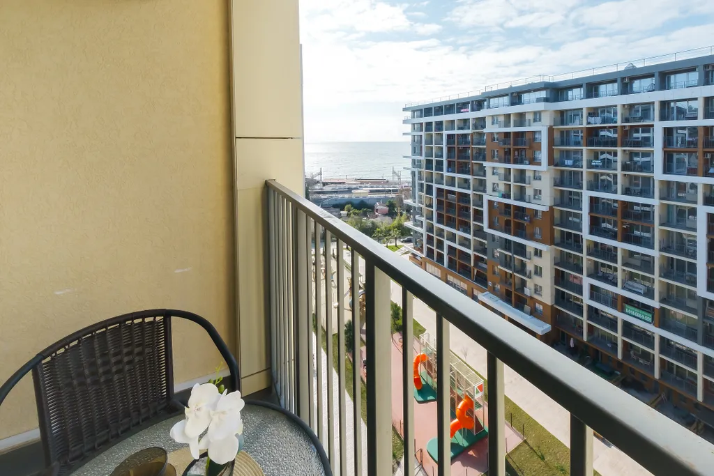 Евродвушка, балкон, вид на море