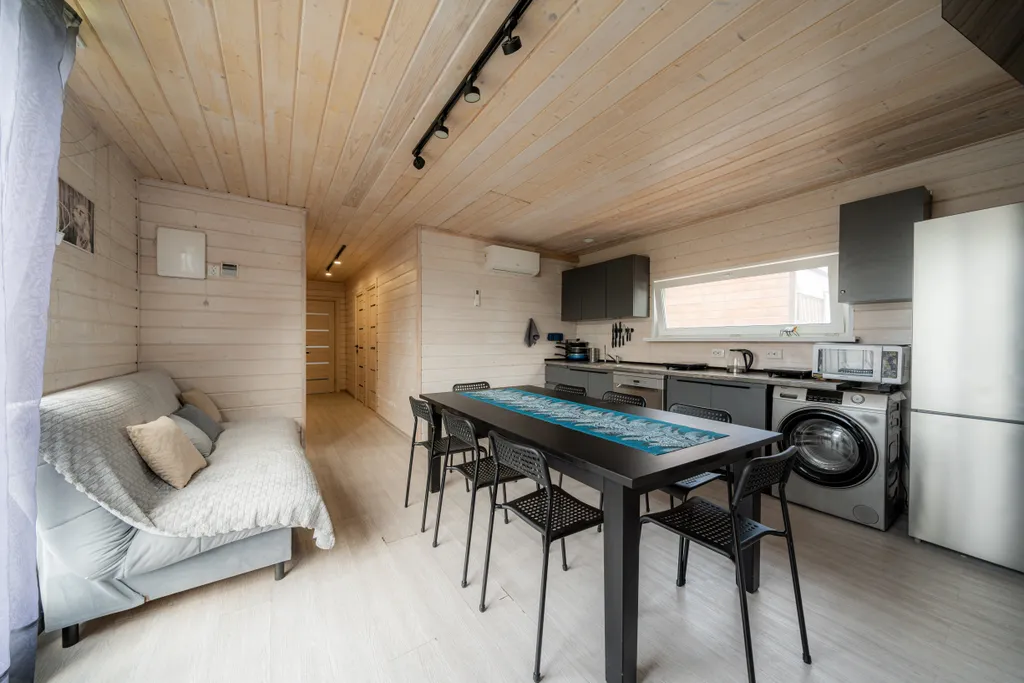 Скандинавский дом с баней