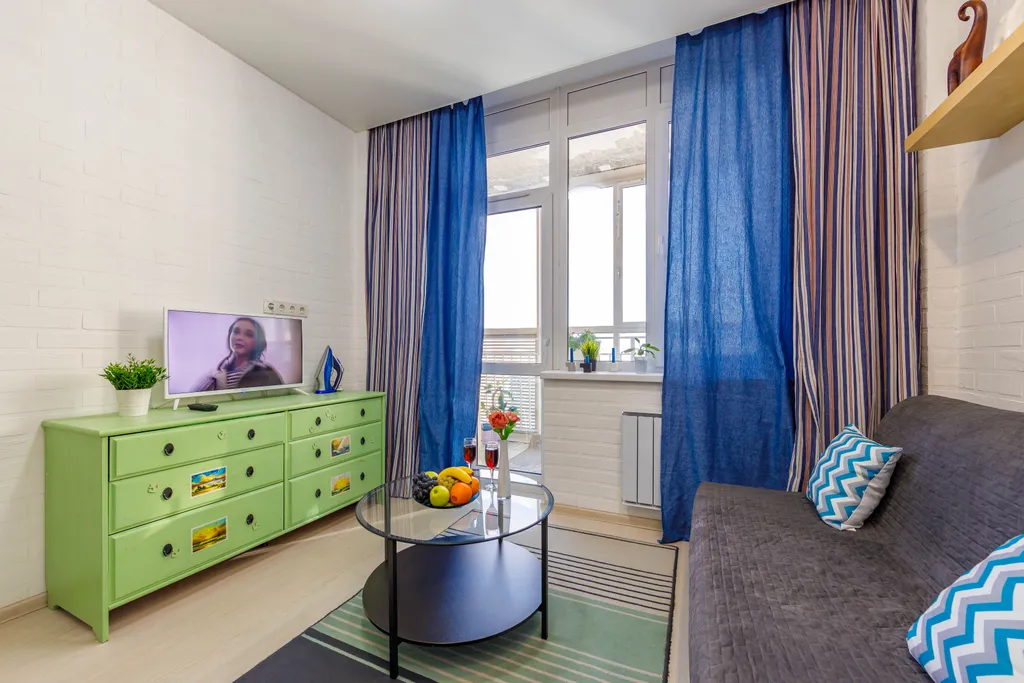 Апартаменты с видом на город рядом с метро