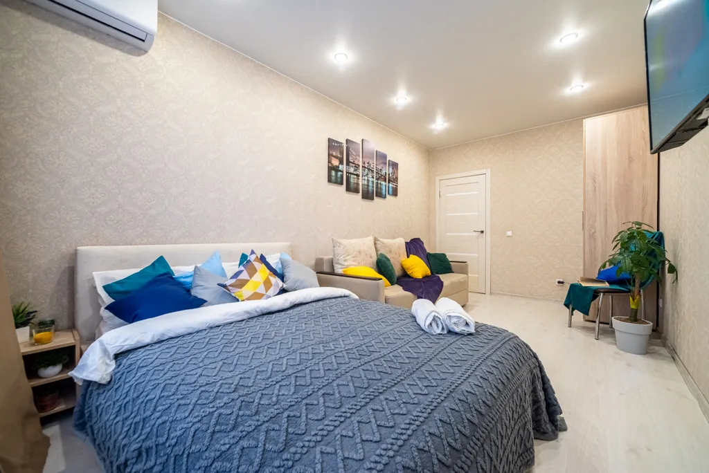 Современная 1-комнатная квартира с балконом в центре Рязани — аренда посуточно в Рязань