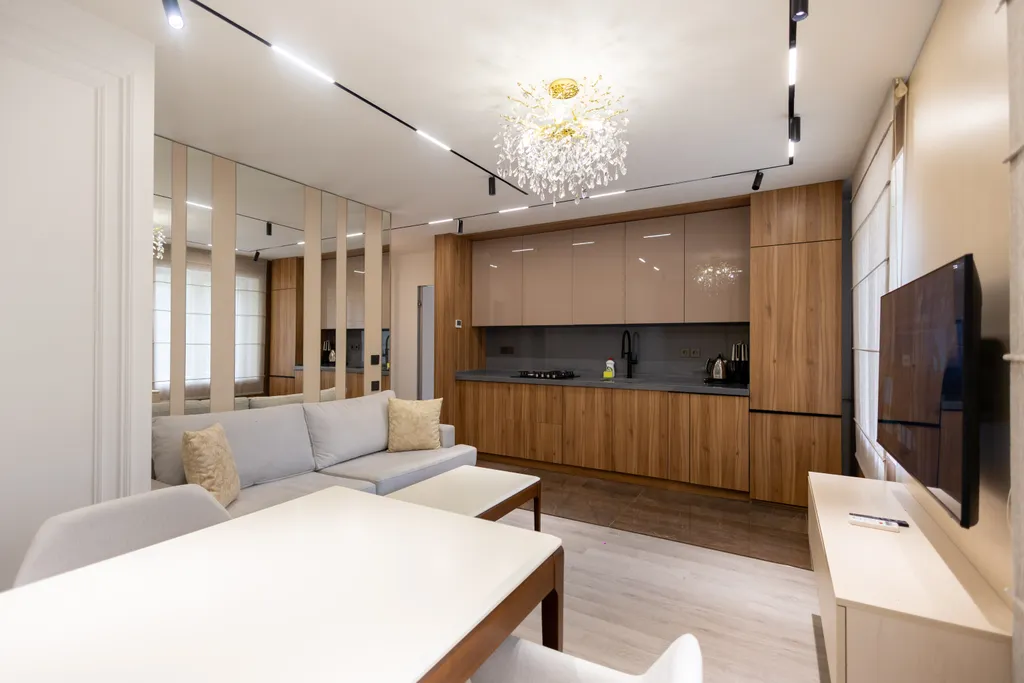 Современная дизайнерская квартира рядом с метро