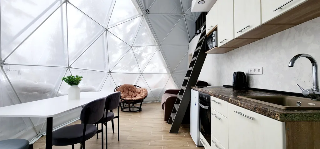 Уютный купольный дом 1