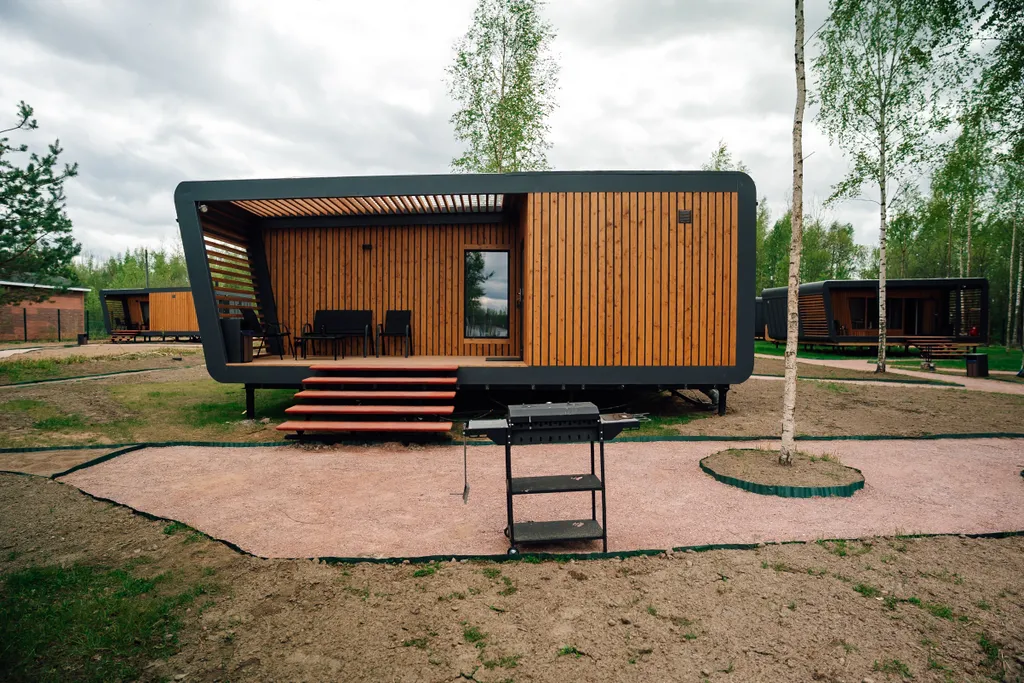 Дом Комфорт с 1 спальней и гостиной на берегу реки Свирь