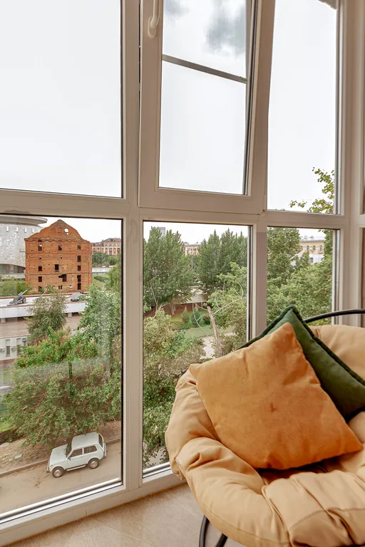 Студия Лофт Volga & Home с панорамным видом на музей Панораму и Волгу