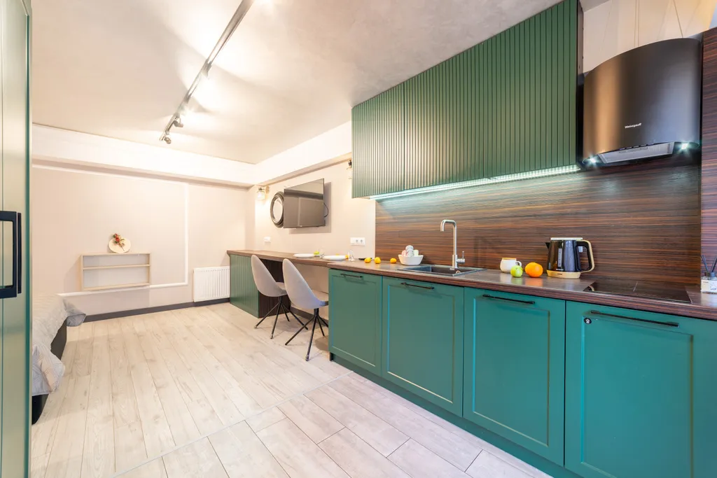 Зеленая студия в ЖК Гринберг