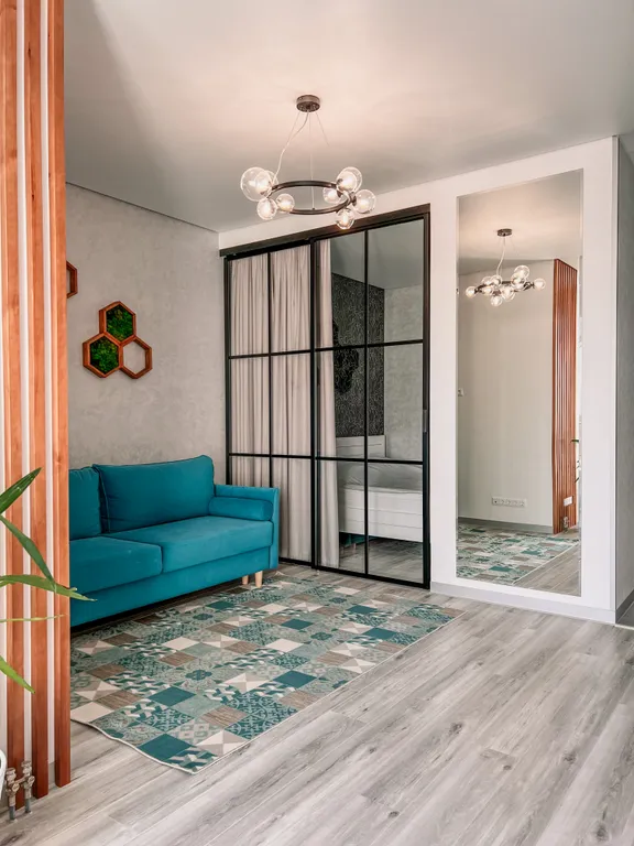 Апартамент с видом на город с высоты 24 этажа