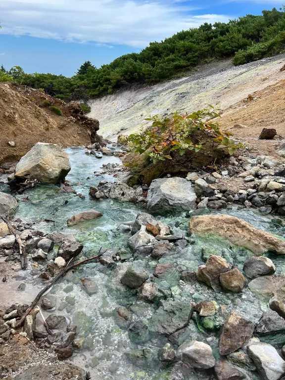 Уютный купол на острове Кунашир