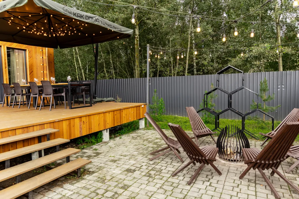 Коттедж Прекрасный дом-БАРН с большой террасой и банным чаном — Ногинск