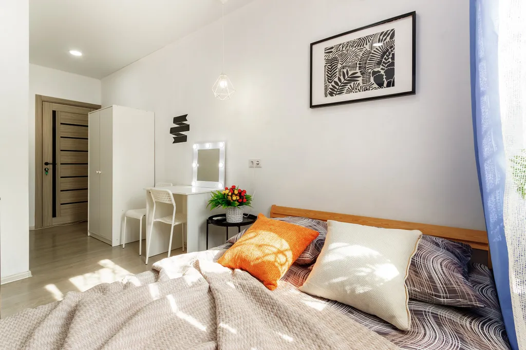 Уютная студия с кроватью