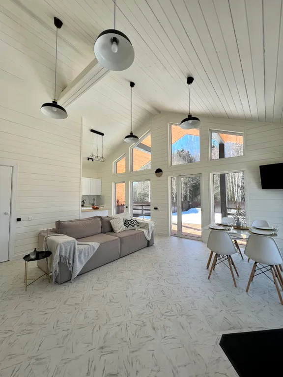 Коттедж Коттедж Барнхаус с камином и сауной на Новой Риге — Телепнево