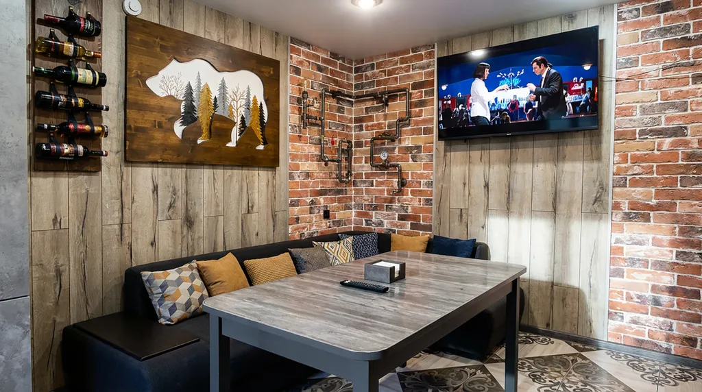 Современный домик с баней, чаном и беседкой