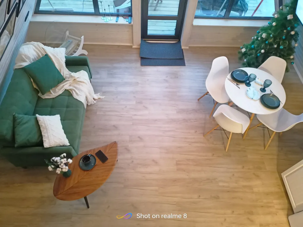 Домик А-фрейм с баней и купелью