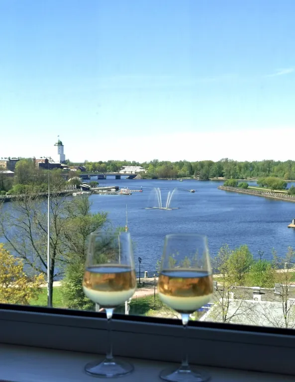 Просторная квартира в центре с видом на залив и замок