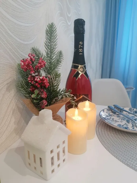 Белоснежная новая квартира с видом на Ледовую Арену