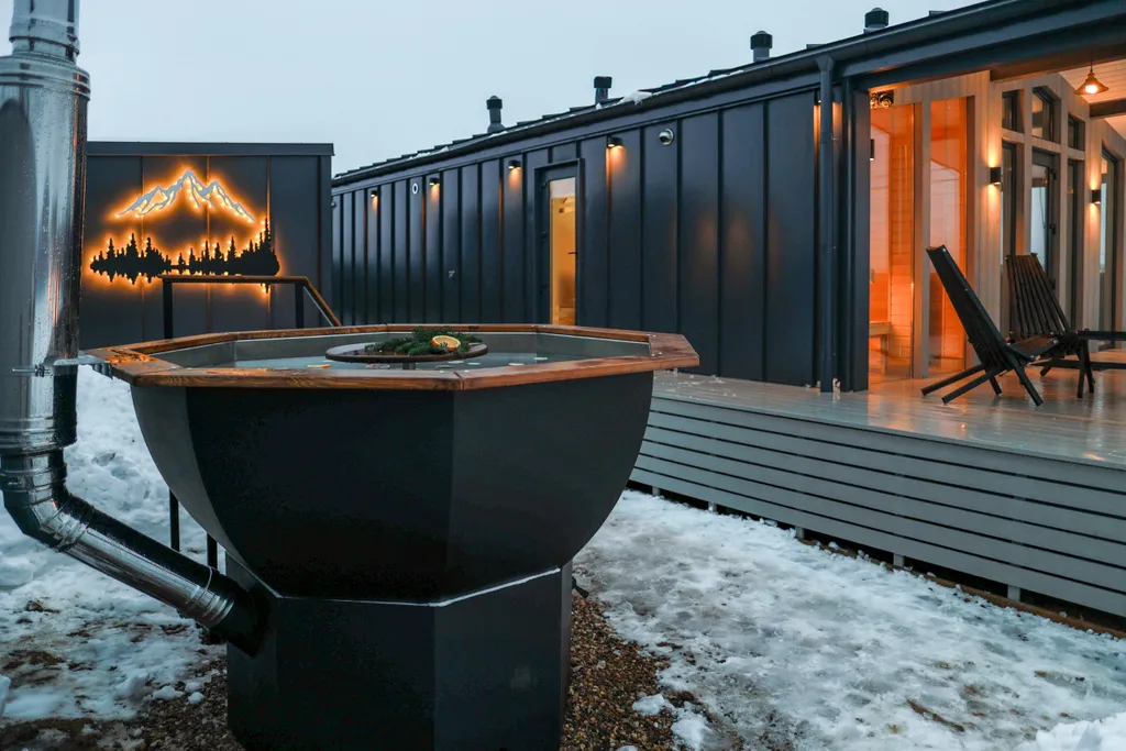 Стильный barnhouse с сауной