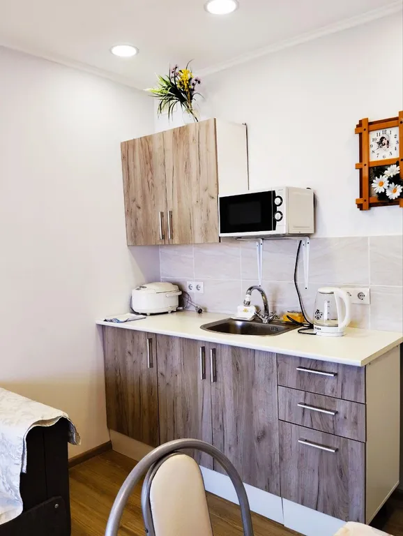 Уютная Белая студия с видом на море