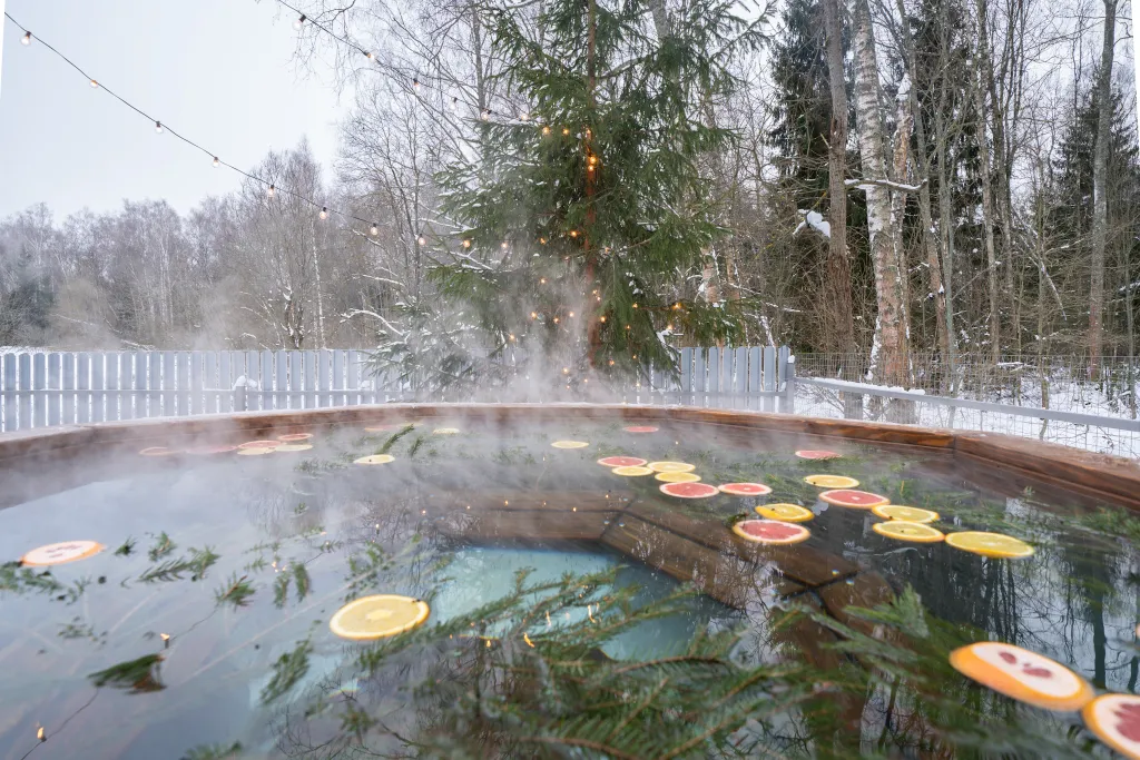 Гостевой дом у леса с чаном и сауной