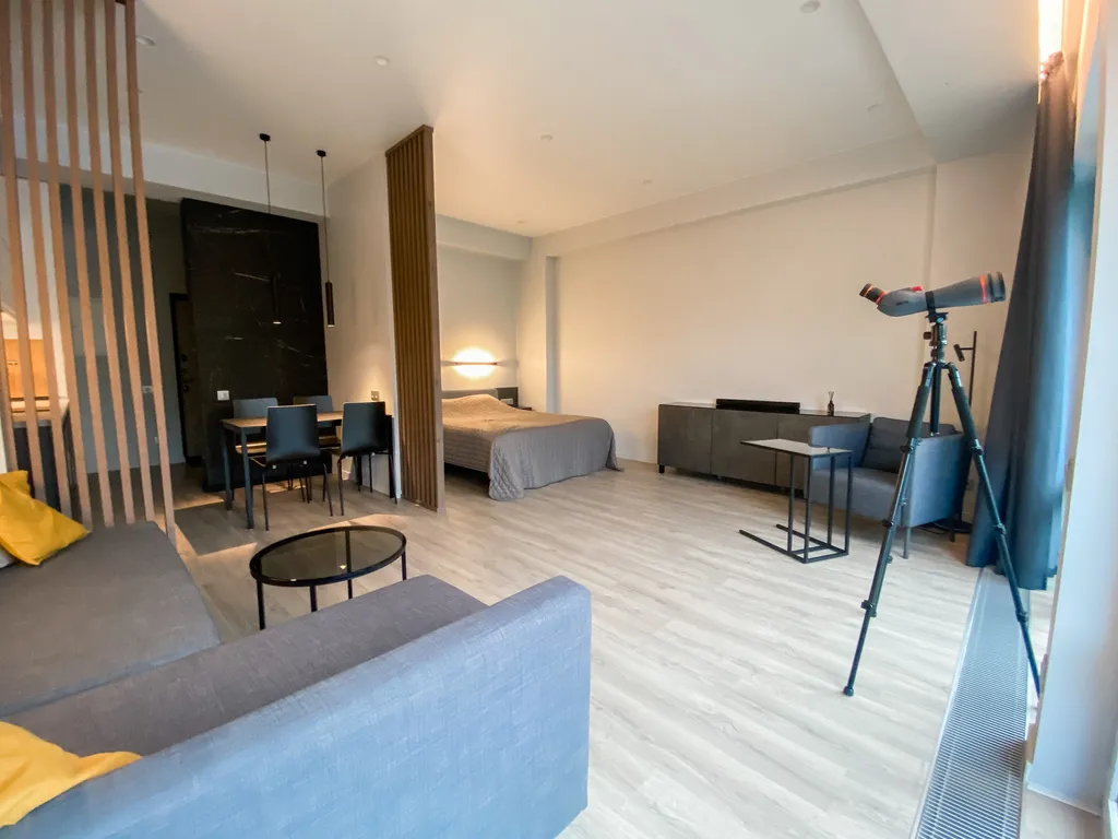 Апартаменты с террасой с панорамным видом на горы