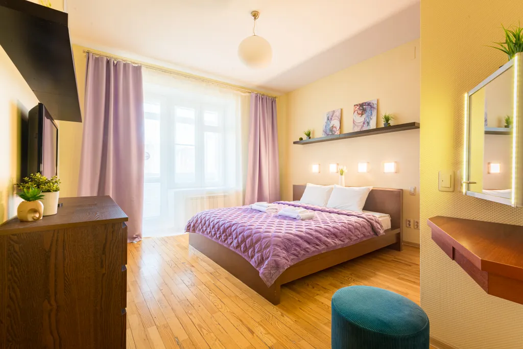 Просторная квартира с 3 кондиционерами у Волги