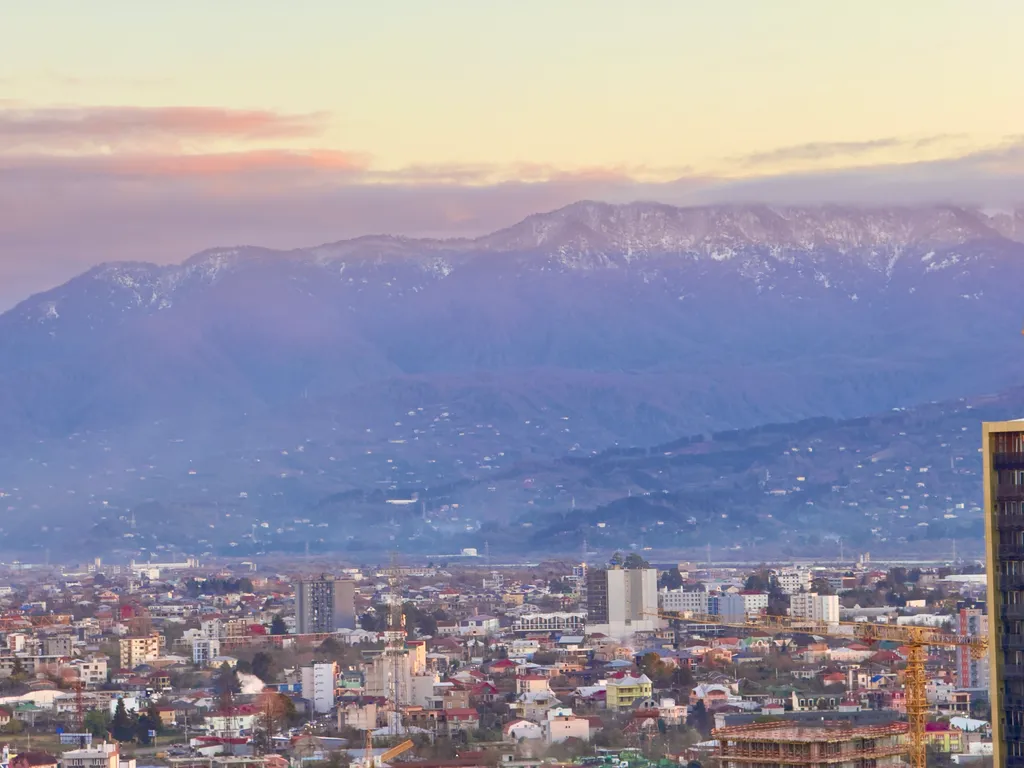 Студия с видом на море и горы