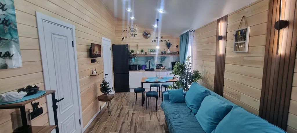 Новый барнхаус со своей территорией и банным чаном