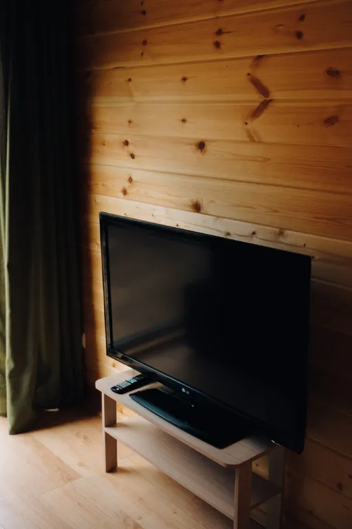 Дом с панорамными окнами с видом на лес