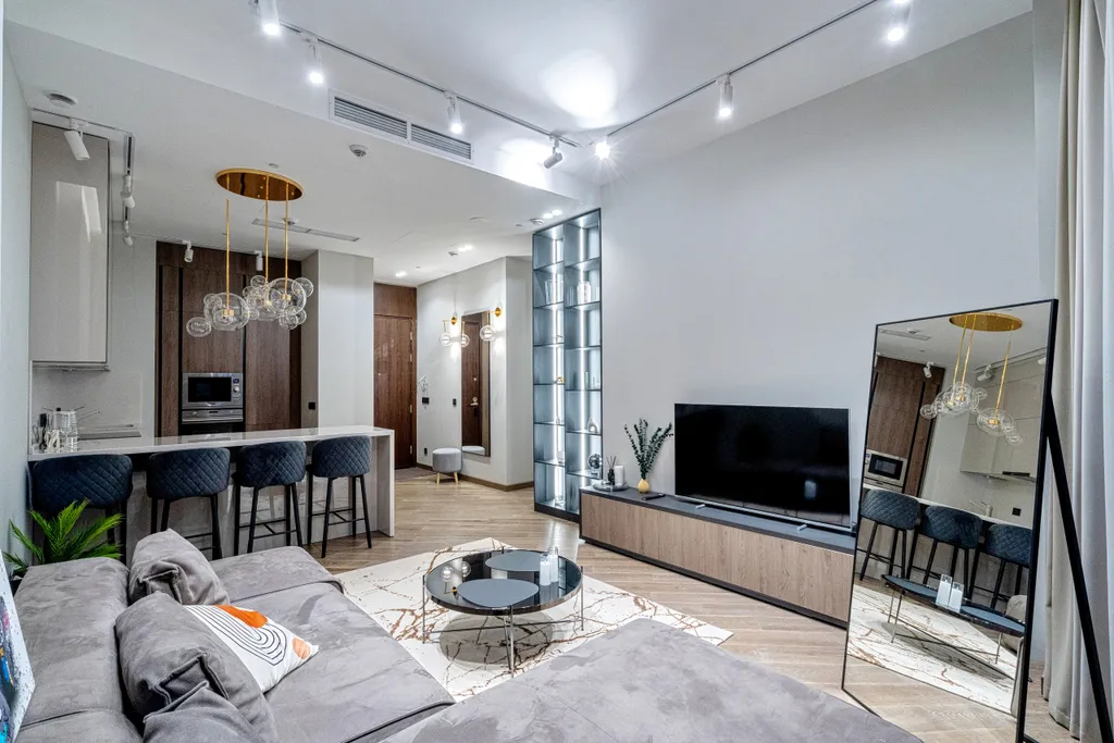 Апартамент с нежным интерьером и редким видом на город