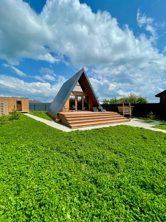 A-frame на берегу Волги