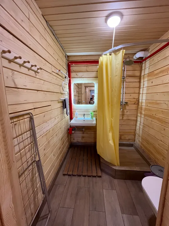 Домик на пруду, банька на дровах