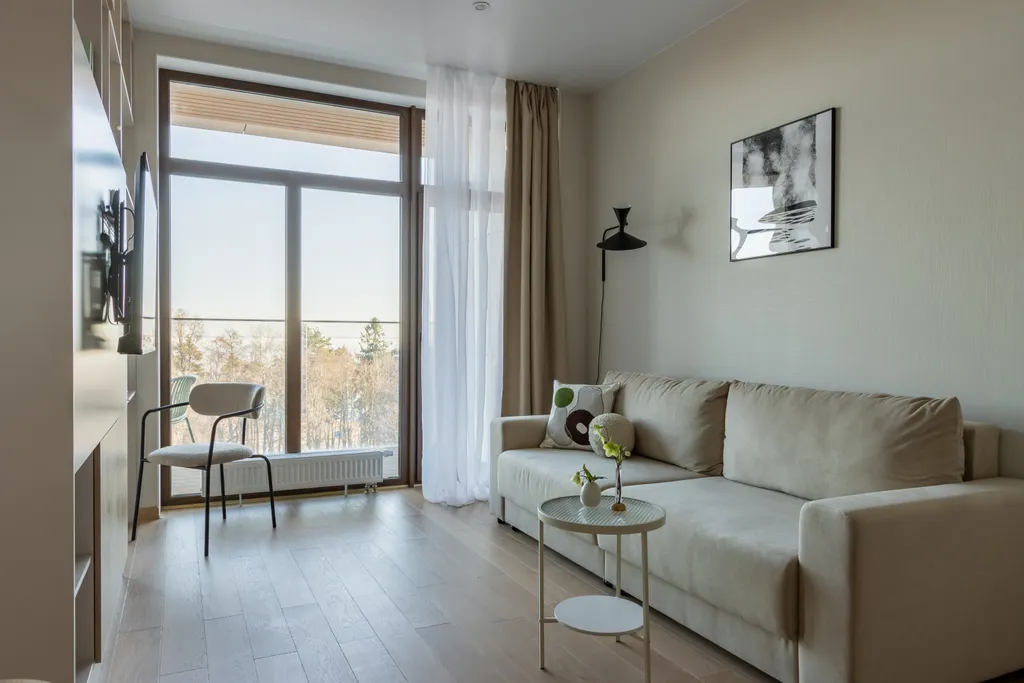 Семейные апартаменты с видом на залив