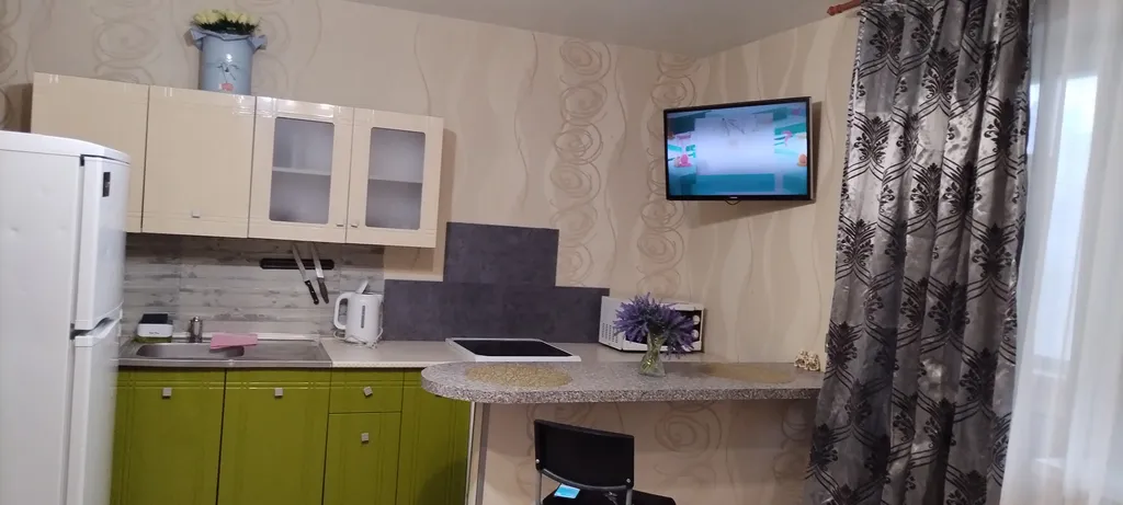 Уютная студия, новый благоустроенный район, есть всё необходимое