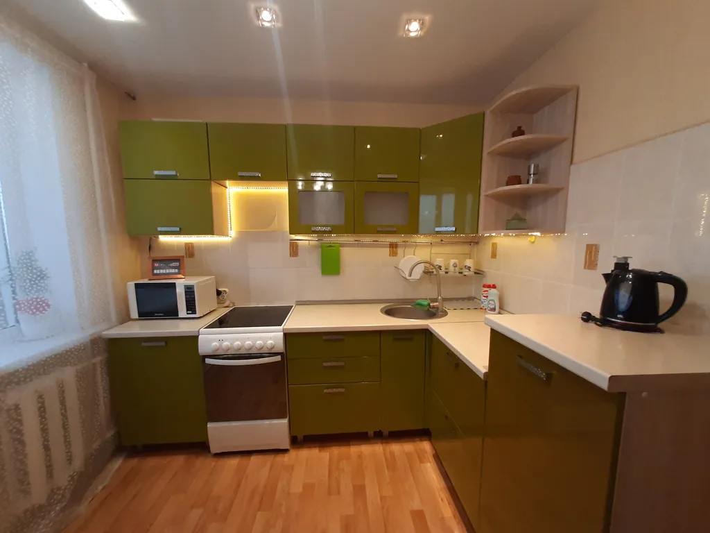 Большая квартира c красивым видом на город