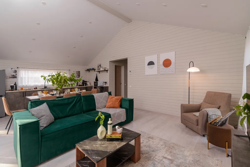 Уютный дом с 3 спальнями и кухней-гостиной